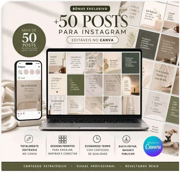 +50 Posts Editables para Instagram